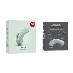 Накладний вібратор Fun Factory LAYA III sage green, ефект постукування пальцем - мініатюра 11