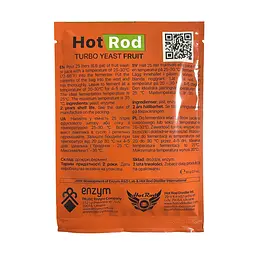 Спиртові турбо дріжджі Hot Rod Distiller Fruit на 25 л 60 г для фруктових браг - мініатюра 2