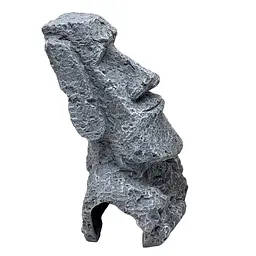 Декорація Hobby Moai Ora 1 12,5×11,5×17,5 см - статуя Моаї з укриттям для акваріума і тераріуму (41716) - мініатюра 7