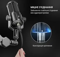 Микрофонный кабель XLR Male — XLR Female Fifine L-9 3м - мініатюра 5