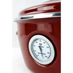 Каструля з термометром Vitrinor Dutch Oven 26 см 5 л червона  (2111691) - мініатюра 3