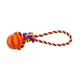 Іграшка для собак Derby Rubber Dog Chew Toy with Rope