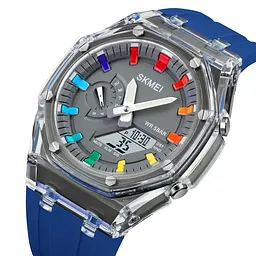 Наручний годинник 2100BU Blue Skmei acs0030289 - мініатюра 2