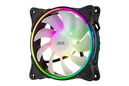 Кулер корпусний 2E GAMING F120OI-ARGB 120 мм 1200 об/хв 3-контактний, 3-контактний +5VARGB 25,3 дБА чорний