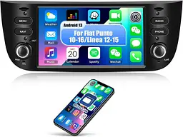 Автомагнітола CAMECHO Android 13 для Fiat Punto та Linea