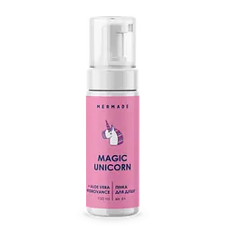 Подарочный набор Mermade Magic Unicorn Party: пінка для душу 150 мл + цукровий скраб для тіла rn 250 г + зволожуючий бальзам для губ 10 г + слаймовий гель для 200 г - мініатюра 4