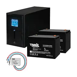 Комплект резервного живлення: Kraft PSW1000VA/800W(LCD)24V UPS + батарея 2540 Вт*год (42-00061-1) - мініатюра 1