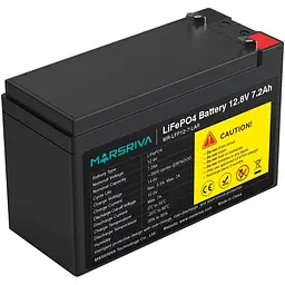 Акумуляторна батарея для ДБЖ Marsriva LiFePO4 12.8 V / 7.2 А*ч (MR-LFP12-7-LAR) - мініатюра 4