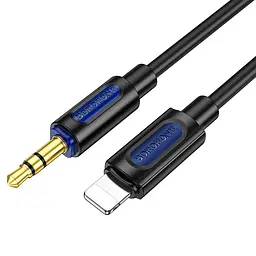 Аудіокабель BOROFONE BL20 True sound silicone digital audio conversion cable iP Чорний