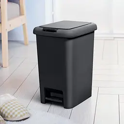 Відро для сміття МВМ My Home з кришкою та педаллю антрацит 10 л (BIN-01 10L ANTHRACITE) - мініатюра 12