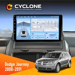 Штатна магнітола Dodge Journey 2008-2011 Cyclone C9-012 4x64, DSP, 4G Cyclone (НФ-00007827)