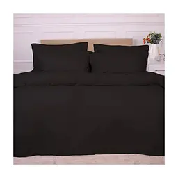 Постільна білизна MirSon 002 Black Фланель 2 x 160 x 220 Сімейний Євро (2200009648281) - мініатюра 7