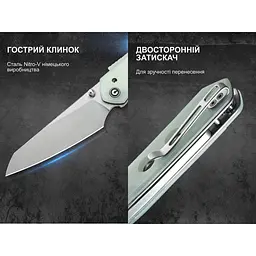 Ніж складаний Civivi Vision FG C22036-2 - мініатюра 20