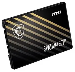 Твердотільний накопичувач SSD 480Gb, Spatium S270, SATA3, 2.5" MSI teh0027770 - мініатюра 2