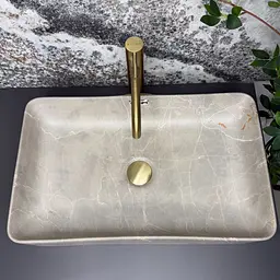 Умивальник VBI Arabba M накладний 55.5x33.5 см grey stone matt VBI-013505 - мініатюра 5