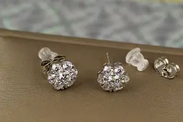 Сережки Xuping Jewelry суцвіття 9 мм сріблясті - мініатюра 2