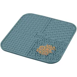 Миска-килимок для собак та котів Waudog Silicone для злизування 190х190х10 мм сірий - мініатюра 4