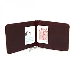 Шкіряний затиск для грошей Gofin 11,5х8,5 см acs0012031 - мініатюра 4