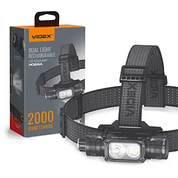 Ліхтарик налобний Videx VLF-H066A 2000Lm 5000K світлодіодний (VLF-H066A) - мініатюра 11