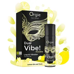Рідкий вібратор Orgie Dual Vibe Lemon Gin Tonic - мініатюра 2