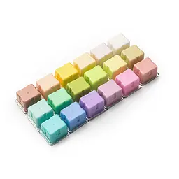 Набір гуашевих фарб HIMI Jelly Cup 18x30 мл, пастельні, 3 пензлі, фіолетовий пластиковий пенал (6976939682591) - мініатюра 2