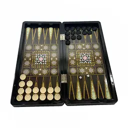 Набір настільних ігор "Шахи 3 в 1" Set3 NE-SP-SET-14 нарди, шашки, 40х40 см - мініатюра 3