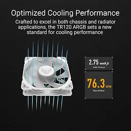 Комплект вентиляторів ASUS TUF Gaming 120мм TR120 ARGB Reverse Triple Pack White (90DA00D3-B09020) - мініатюра 11