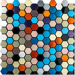 Самоклеюча алюмінієва плитка Sticker Wall 300х300х3мм Кольорова SW-00001932
