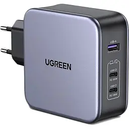 Зарядний пристрій Ugreen 3xUSB 140 Вт (2xUSB-C + USB-A) GaN CD289 з кабелем USB-C — USB-C 1.5 м (90549) - мініатюра 7