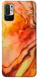 Чохол Demsky Червоний корал мармур для Xiaomi Redmi Note 10 5G