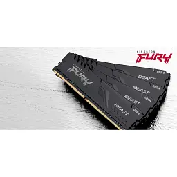 Модуль пам'яті для комп'ютера DDR4 32GB (2x16GB) 3600 MHz Fury Beast Black Kingston Fury (ex.HyperX) (KF436C18BBK2/32) - мініатюра 7