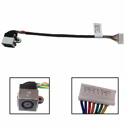 Роз'єм живлення ноутбука з кабелем для Dell PJ541 (7.4mm x 5.0mm + center pin), 8(7)- Універсальний (A49059) - мініатюра 2