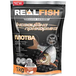 Прикормка Real Fish Silver Series Плотва Мигдаль-ваніль 1kg