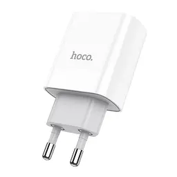 Сітчастий зарядний пристрій HOCO C80A Rapido PD20W+QC3.0 charger(EU) білий