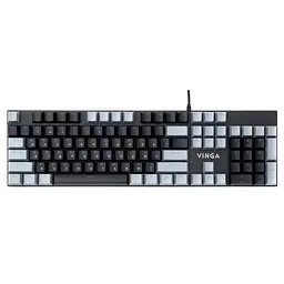 Клавіатура Vinga KBGM-090 LED Red Switch USB Grey/Black (KBGM-090R Grey/Black) - мініатюра 5