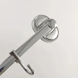 Вішалка 2 рухомі гачки Frap F1915-2 1/40, Хром - мініатюра 3