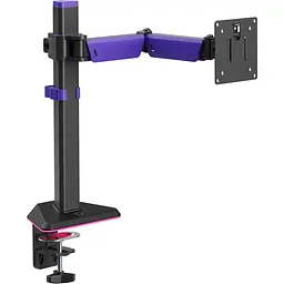 Настільне кріплення для монітора Gamepro MAG101V RGB 17`-40` Black/Violet [148276]