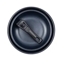 Набір сковорідок зі знімною ручкою Bergner Click&cook. 22/26 см (BG-31605-RD) - мініатюра 4