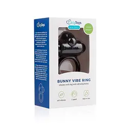 Ерекційне кільце EasyToys Bunny Vibe Ring 7.4 см (чорний) - мініатюра 11