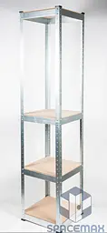 Стелаж металевий 165×40×40 оцинкований самозбірний SPACEMAX