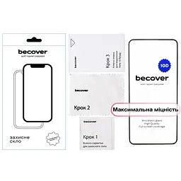 Скло захисне BeCover 10D Motorola Moto G86 Black (713743) - мініатюра 3