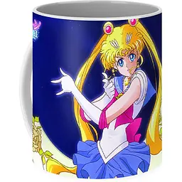 Кухоль GeekLand Sailor Moon Сейлор мун на тлі місяця SM.02.08 330 мл різнобарвний - мініатюра 2
