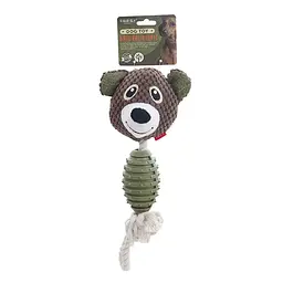 М'яка іграшка для собак Derby Bear Shape TPR + Rope Dog Toy