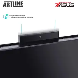 Моноблок Artline Business M65 23.8 FHD IPS, Intel Core i5-14400, 32 GB, 1 TB, Intel Graphics, W11P (M65v26Win) - мініатюра 11