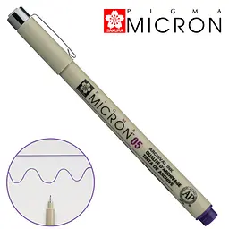 Лінер Sakura PIGMA MICRON (0.5), 0,45 мм фіолетовий