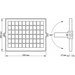 Прожектор Videx LED 600Lm 5000K автономний (VL-FSO-205) - мініатюра 5