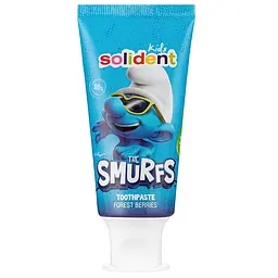 Натуральна зубна паста Solident Kids / лісові ягоди The Smurfth з фтором 1000 ppm