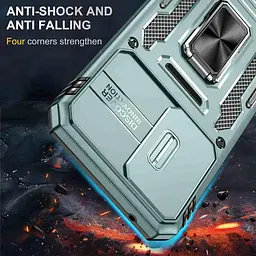 Ударостійкий чохол Camshield Army Ring для Samsung Galaxy A57 5G Зелений / Light Green - мініатюра 6