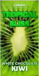 Білий шоколад Lorizio "TROPICAL BLISS KIWI" зі смаком ківі 100 г
