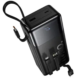 Портативний ЗП Power Bank Hoco J156B Founder 22.5W+PD20W with four cables 30000 mAh Black - мініатюра 3